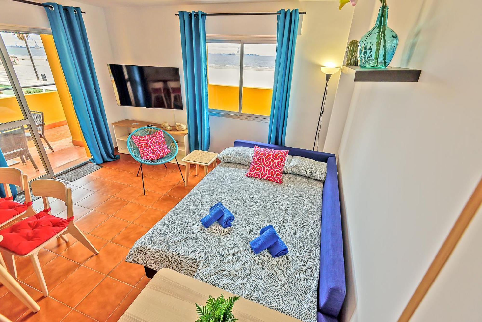 אל פוארטו דה סנטה מריה Beachfront Duplex 1ª Linea & Terraces Oceanfront מראה חיצוני תמונה