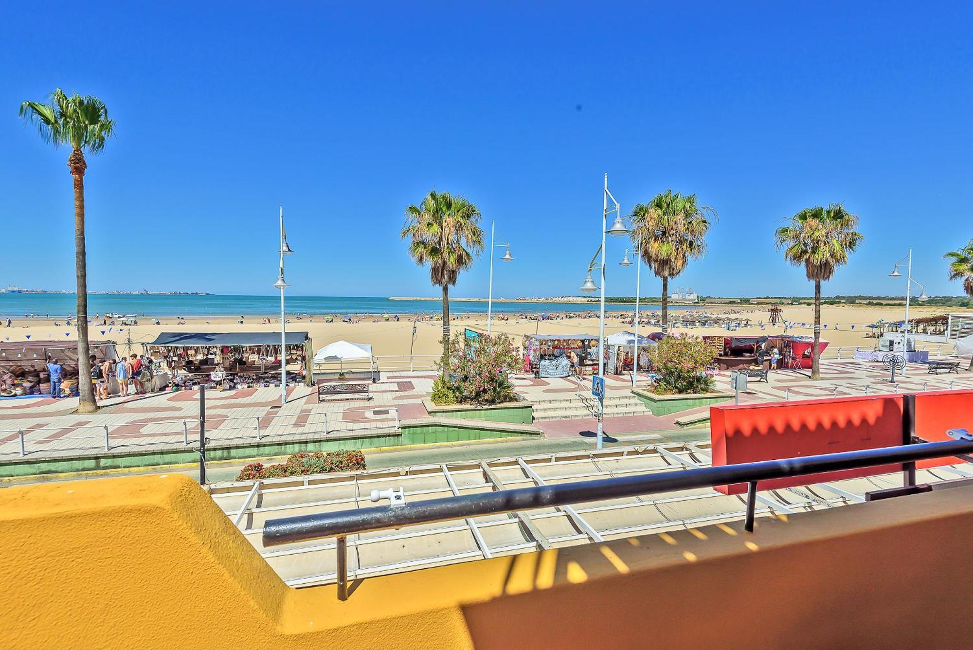 אל פוארטו דה סנטה מריה Beachfront Duplex 1ª Linea & Terraces Oceanfront מראה חיצוני תמונה