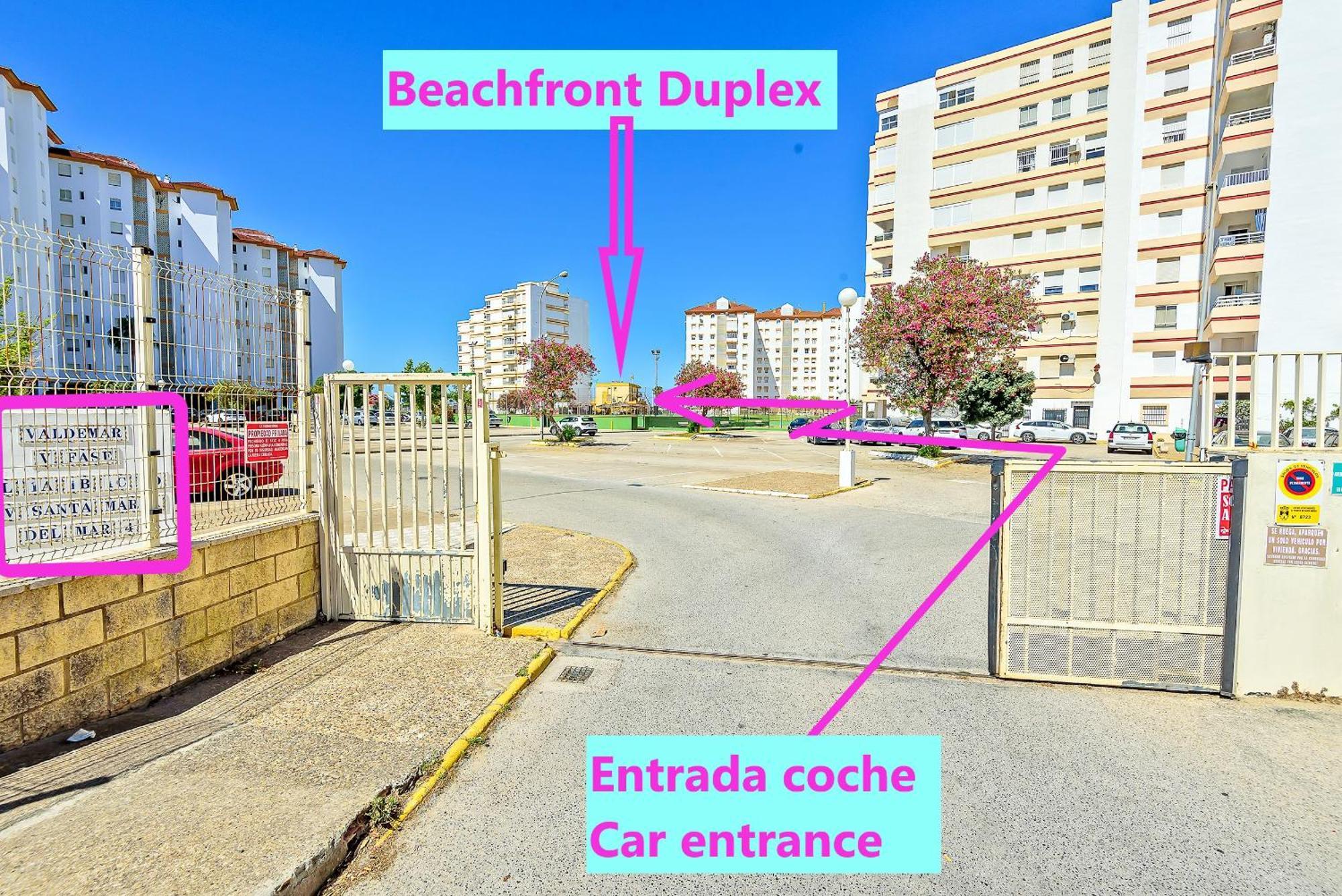 אל פוארטו דה סנטה מריה Beachfront Duplex 1ª Linea & Terraces Oceanfront מראה חיצוני תמונה
